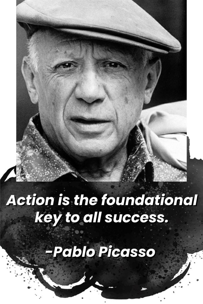 Pablo Picasso sobre las claves del éxito.