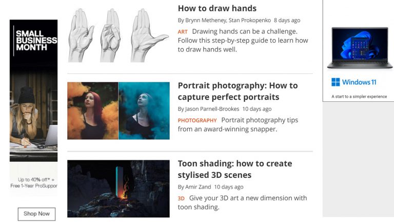 CreativeBloq - Aprende a dibujar y dibujar gratis en línea a través de su blog