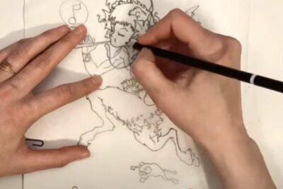 Cómo calcar un dibujo en papel de acuarela en 3 pasos simples