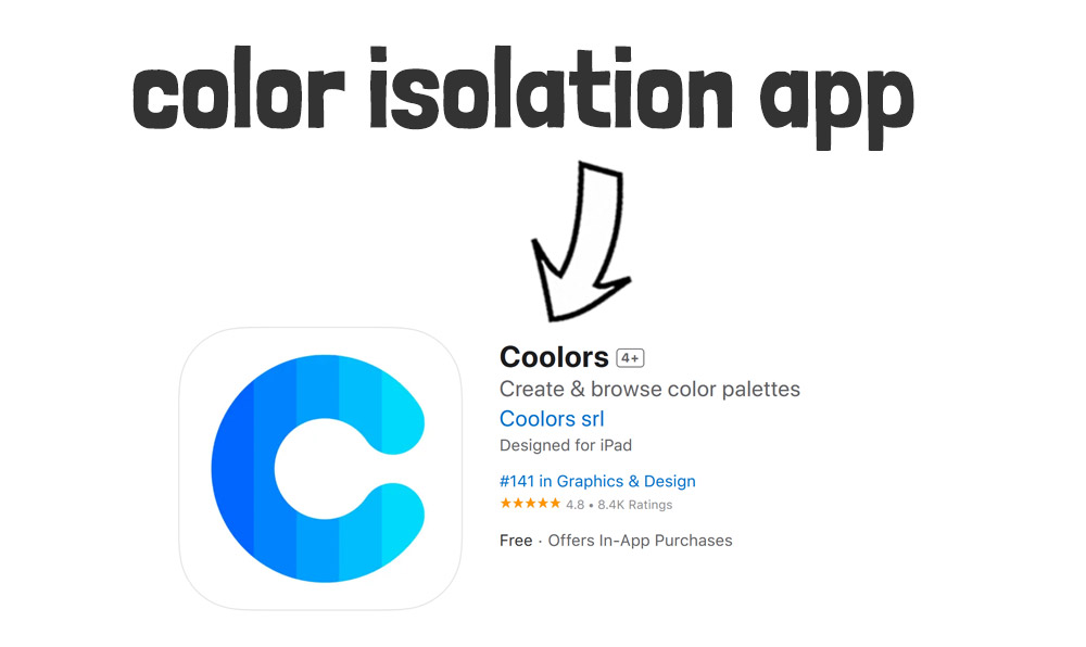 Mano tocando la pantalla de un móvil para extraer un color de la foto de un paisaje
